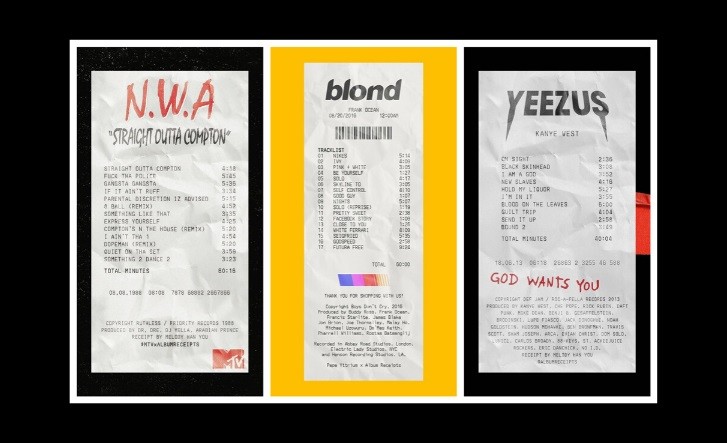 Instagram / @albumreceipts